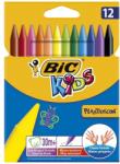 BIC Zsírkréta BIC KIDS PlastiDecor kerek hegyezett 12 színű (945764) - tonerpiac