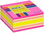 STICK N Öntapadó jegyzettömb STICK`N 76x76mm neon rózsaszín mix 400 lap (21536) - tonerpiac