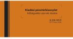  B. 318-101 25x2lapos "Kiadási pénztárbizonylat költségvetési szervek részére" nyomtatvány (B.318-101/V) - bestbyte