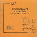  B. 13-134/V A6 50x2 fekvő "Készpénzigénylés elszámolásra" nyomtatvány (B.13-134/V) - bestbyte
