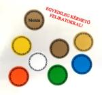  Fűszeres címkék egyedileg megadható megnevezésekkel 28db kör alakú matrica