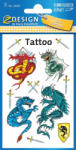 AVERY Tetoválás matrica szett, sárkányok 7, 5x12cm (FZF-56404) - mesescuccok