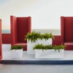 Vondom Ghiveci / Jardiniera plante design decorativ modern Faz CUBO PLANTER II (54176R VD)