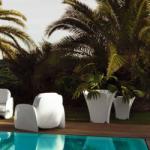 Vondom Ghiveci flori / Jardiniera plante de exterior / interior design modern premium PEZZETTINA PLANTER 85x85x85 56008R Vondom (56008R VD)