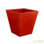 Vondom Ghiveci plante, flori design decorativ modern pentru amenajari interioare si exterioare, SQUARE CONE POT 41140R Vondom (41140R VD)