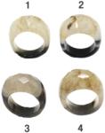  Inele Agata Sardonix Oval Fatetata - Diametru Gaura 64 mm