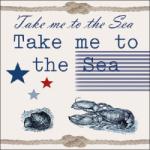 Ambiente Take Me To The Sea papírszalvéta 33x33cm, 20db-os