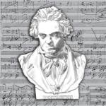 PPD Beethoven papírszalvéta 25x25cm, 20db-os