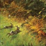 Ambiente Running Rabbits papírszalvéta 33x33cm, 20db-os