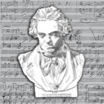 PPD Beethoven papírszalvéta 33x33cm, 20db-os