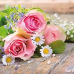 Ambiente Rózsa mintás papírszalvéta 33x33cm, 20db-os