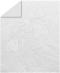 toTs Takaró Pure White Flowers toT's smarTrike hímzett virágokkal 100% pamut fehér (TO110406)