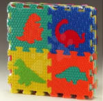 Lee Chyun Habszivacs puzzle Dínó négyzetek Lee Chyun 16 darab 15*15*1, 2 cm (LEE FM807N)