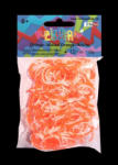 Rainbow Loom eredeti kétszínű gumik 300 darab narancssárga-fehér 6 évtől (RL7821)