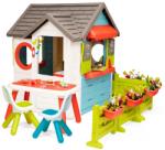 Smoby Házikó kerti büfével Chef House DeLuxe Smoby asztallal, székekkel és előkerttel (SM810221-O)