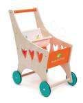 Tender Leaf Fa bevásárlókocsi Shopping Cart Tender Leaf Toys textil rekesszel (TL8255)