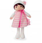 Kaloo Rongybaba csecsemőknek Rose K Tendresse Kaloo 25 cm csíkos ruhácskában puha textilanyagból ajándékcsomagolásban (K962080)