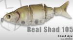 Herakles Vobler Swimbait HERAKLES Real Shad, Sinking, 10.5cm, 25g, Culoare Ghost AYU (ARHKBH02)