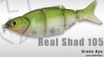 Herakles Vobler Swimbait HERAKLES Real Shad, Sinking, 8.0cm, 10g, Culoare Green AYU (ARHKBG03)