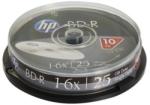 HP BD-R BluRay lemez, 25GB, 6x, 10 db, hengeren, HP (BRH-6B10) - officemarket