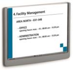 DURABLE Információs tábla, 210x148, 5 mm, DURABLE CLICK SIGN, szürke (DB486637) (486637)