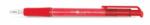 FlexOffice Golyóstoll, 0, 4 mm, nyomógombos, FLEXOFFICE EasyGrip, piros (FOGT08P) (FO-08RED)