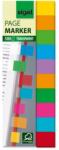 Sigel Jelölőcímke, műanyag, 10x50 lap, 44x12, 5 mm, SIGEL, vegyes színek (SIHN684) (HN684)