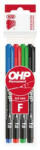 ICO Alkoholos marker készlet, OHP, 0, 5 mm, F, ICO, 4 különböző szín (TICOHPFV4) (9070024000)