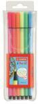 STABILO Filctoll készlet, 1 mm, STABILO Pen 68, 6 neon szín (TST68061) (6806-1)