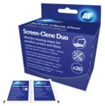 AF Tisztítókendő, képernyőhöz, 20 db nedves-száraz kendőpár, AF Screen-Clene Duo (TTIASCR020) (SCR020)