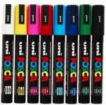 uni Dekormarker, 1, 8-2, 5 mm, UNI Posca PC-5M, fekete (TUPC5MF) (286658000)
