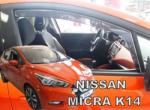 HEKO Nissan Micra 2017-től (K14) 5 ajtós első légterelő, szélterelő 2 db-os készlet, 24296