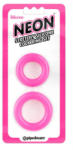 Pipedream Neon Stretchy Silicone Cock Ring Pink Péniszgyűrű - 2 Db