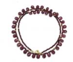  Colier Rubin African Natural Disc 1-2 x 2, 8-3, 2 mm - Accesorii Argint 925 - Gold Filled