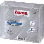 Hama Кутийка за CD/DVD HAMA Double Jewel Case, прозрачен, 5 бр. в пакет - (HAMA-44752)