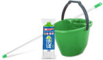 Bonus Felmosó szett-vödör ZÖLD 11L csavaró kosár, felmosó nyél 120cm Softmop 160gr (B330Z) - alphadenthigienia