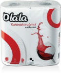 Olala konyha kéztörlő 3 rétegű fehér 2x70lap, 15 csomag/zsák (OLALAK370)