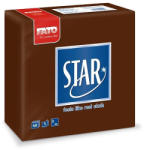 FATO Sztár szalvéta 2 rétegű 38x38cm csokoládé színű 40 szál/csomag (82991000)