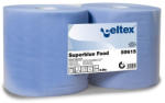 Celtex Superblue Food ipari törlő cellulóz, kék, 3 réteg, 150m, 500 lap, 26, 5x30cm, 2 tekercs/zsugor (59615)