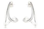 Ezüst fülbevaló bedugós ívelt - agrianna - 9 690 Ft
