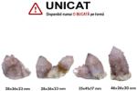  Cristal Natural Cuart Spirit - Ametist Brandberg Cactus Brut 1-2 Varfuri - 19-30 x 38-46 x 25-35 mm - (XL) - 1 Buc