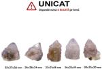  Cristal Natural Cuart Spirit - Ametist Brandberg Cactus Brut - 23-34 x 25-38 x 22-24 mm - (XL) - 1 Buc