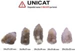  Cristal Natural Cuart Spirit - Ametist Brandberg Cactus Brut - 22-36 x 17-39 x 17-38 mm - (XL) - 1 Buc