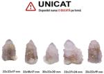  Cristal Natural Cuart Spirit - Ametist Brandberg Cactus Brut - 30-33 x 18-27 x 17-24 mm - (XL) - 1 Buc