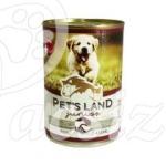 Pet's Land Pet S Land Dog Junior Konzerv Marhamáj-bárányhús Almával 6x415g