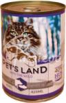 Pet's Land Pet S Land Cat Konzerv Sertés-hal Körtével 6x415g