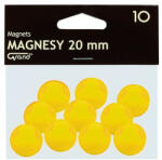  Mágneses jelölő táblamágnes 20 mm -es, kör alakú gombok - sarga