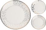  Lapostányér porcelán 20cm csillag mintás 2 féle 1db