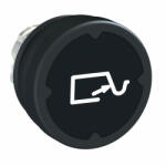 Schneider Electric Schneider ZB4BC28014 Harmony fém durva környezeti nyomógomb fej, Ø22, fekete, szimbólummal (ZB4BC28014)