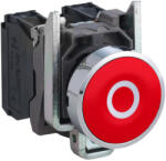Schneider Electric Schneider XB4BA4322 Harmony komplett fém nyomógomb, Ø22, visszatérő, 1NC, piros, "O (XB4BA4322)